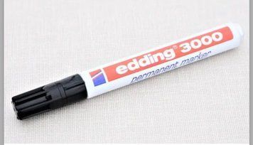 Маркер перманентний водостійкий Edding 3000 чорний 1,5 мм. 4000 фото