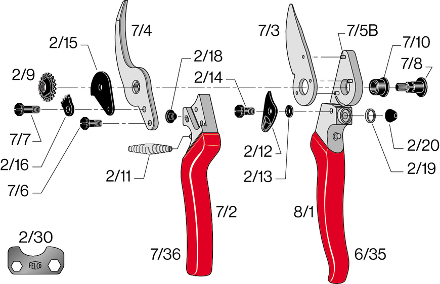 Сменные детали к секатора Felco 8 Felco 8 фото