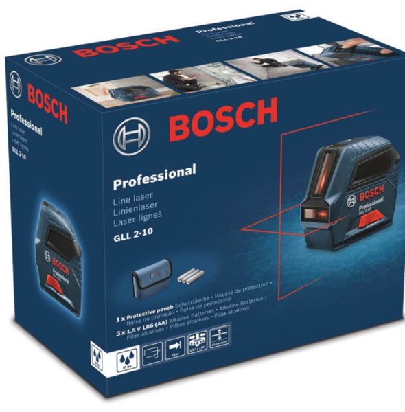 Лінійний лазерний нівелір Bosch GLL 2-10 Professional Модель: 0601063L00 фото