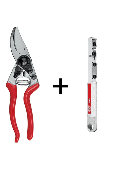 Секатор садовий Felco 8 + інструмент для заточування Felco 905 Felco 8 + 905 фото